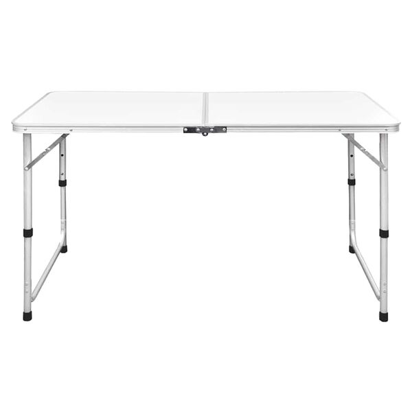 vidaXL Campingtafel inklapbaar en verstelbaar 120x60 cm aluminium