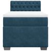 vidaXL Boxspring met matras fluweel blauw 100x200 cm