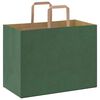 vidaXL Papieren zakken 50 st met hengsels 32x17x25 cm groen