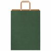 vidaXL Papieren zakken 50 st met hengsels 26x12x35 cm groen