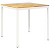vidaXL Tuinbar Tafel NAARDEN Wit 110 x 108,5 x 105 cm