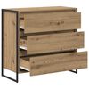 vidaXL Dressoir Ambachtelijk eiken 79 x 36 x 75.5 cm Bewerkt hout