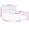 vidaXL Boxspringbed met matras Donkerbruin 180 x 200 cm Stof