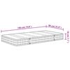 vidaXL Binnenveringmatras middelhard 90x190 cm Single Size