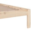 vidaXL Bedframe massief hout 150x200 cm