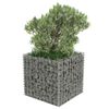 vidaXL Gabion plantenbak verhoogd 50x50x50 cm gegalvaniseerd staal