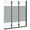Douche Omhulsel Zwart en transparant 130 x 130 cm gehard glas