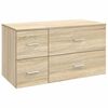 vidaXL Badkamermeubelset 2 st Sonoma Eiken Bewerkt hout