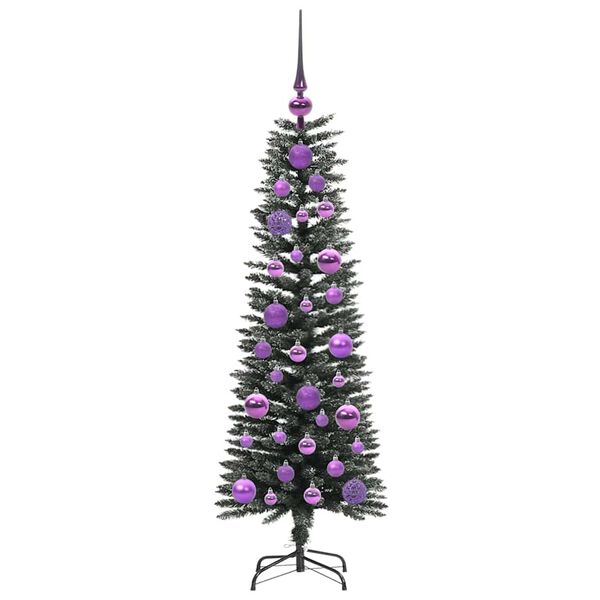 vidaXL Kunstkerstboom met 150 LED Groen 120 cm PVC en Plastic en Staal