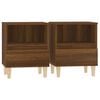 vidaXL Nachtkastjes 2 st 40x35x50 cm bruin eikenkleur