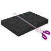 vidaXL Rubber granulaat patio pad Zwart 6 x 9 x 1 cm Rubber