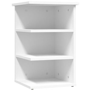 vidaXL Bijzetkast 35x35x55 cm bewerkt hout wit