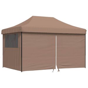 vidaXL Partytent 292 x 440 x 315 cm Bruin Oxford Stof