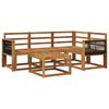 vidaXL Buiten bankenset 5 pcs Naturel Massief Acaciahout