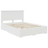 vidaXL Bedframe met hoofdeinde met lade Wit 140 x 200 cm Bewerkt hout
