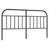 vidaXL Vervangend hoofdbord metaal zwart 160 cm