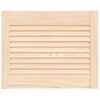 vidaXL Kastdeur met lamellen 39,5x49,4 cm massief grenenhout