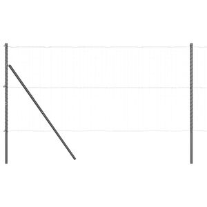 vidaXL Afrasteringspaal 26 pcs Grijs 3,2 x 3,2 x 170 cm