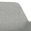 vidaXL Barkruk stof lichtgrijs