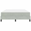 vidaXL Boxspringbed met matras Lichtgrijs 140 x 190 cm Stof
