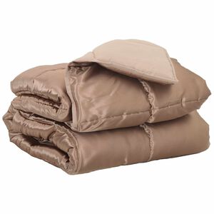 vidaXL Vol jaar dekbed Goud 200 x 140 cm Satijn en Microfiber