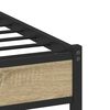 vidaXL Bedframe zonder matras metaal sonoma eikenkleurig 90x200 cm
