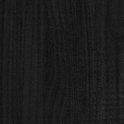 vidaXL Boekenkast/kamerscherm 80x35x103 cm massief grenenhout zwart