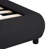 vidaXL Bedframe met LED kunstleer zwart 160x200 cm