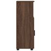 vidaXL Badkamer Kast Bruin Eiken 30 x 35 x 95 cm Bewerkt hout & Metaal