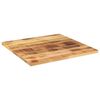 vidaXL Tafelblad vierkant 70x70x2,5 cm massief ruw mangohout
