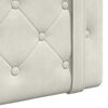vidaXL Hangend Hoofdeinde Wandgemonteerd Cr&egrave;me 150 x 55 x 5 cm Fluweel