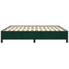 vidaXL Bedframe zonder matras 160x200 cm fluweel donkergroen