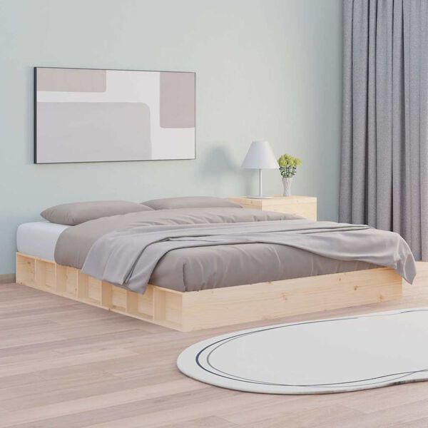 vidaXL Bedframe massief hout 180x200 cm