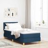 vidaXL LED Box Spring Bed met matras met LED Blauw 80 x 200 cm Stof