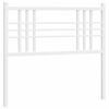 vidaXL Vervangend hoofdbord 107 cm metaal wit