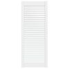 vidaXL Kastdeur met lamellen 99,3x39,4 cm massief grenenhout wit