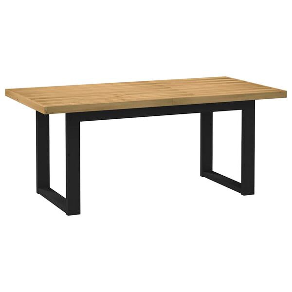 vidaXL Eettafel NOAIN U-vormige poten 180x90x75 cm massief grenenhout