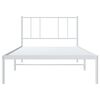 vidaXL Bedframe met hoofdbord metaal wit 80x200 cm