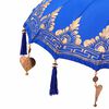 vidaXL Balinese parasol met basis Blauw 95 x 95 x 260 cm