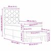 vidaXL Boxspringbed met matras met hoofdeinde Cr&egrave;me 80 x 200 cm Stof