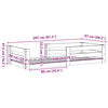 vidaXL Bedframe zonder matras massief grenenhout 90x200 cm
