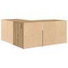 vidaXL Hoekkast 160x40x45 cm bewerkt hout artisanaal eiken