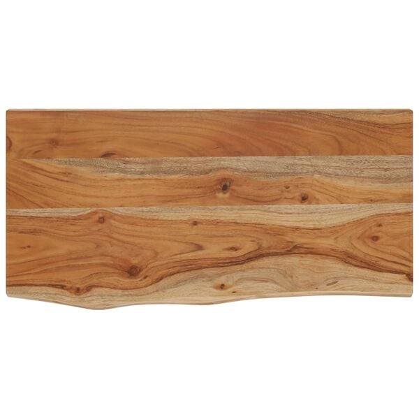 vidaXL Wandschap rechthoekig natuurlijke rand 40x20x2,5 cm acaciahout