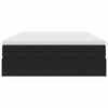 vidaXL Opbergbed met matras met matras Zwart 140 x 190 cm Fluweel