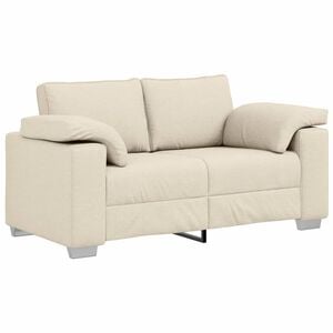 vidaXL 2-Zits Sofa Beige 160 cm Linnen-mix stof