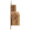 vidaXL Hoofdbord Met Kast met lade 3 pcs Oud Hout Bewerkt hout