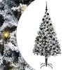 vidaXL Kunstkerstboom Wit 180 cm PVC en Staal en Kunststof