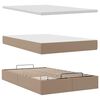 vidaXL Ottoman bed met matras 120x200cm kunstleer cappuccinokleurig
