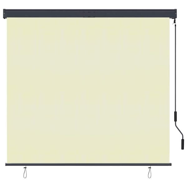 vidaXL Rolgordijn voor buiten 160x250 cm cr&egrave;me