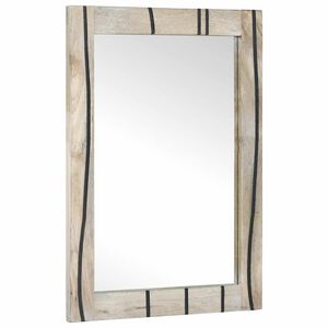 vidaXL Badkamer Spiegel Wit 50 x 2,5 x 70 cm Rechthoekig